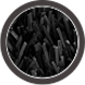 pasto artificial de colores - negro