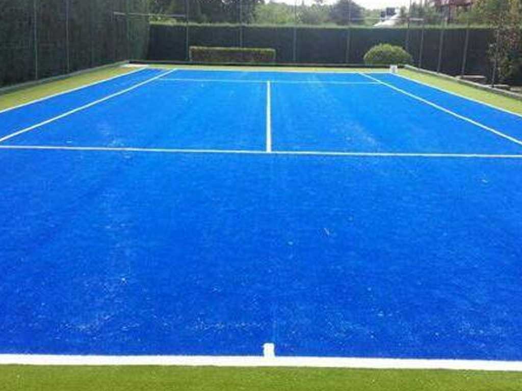 Cancha de tenis sintetica