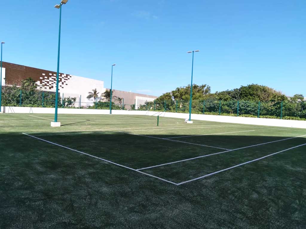 Cesped sintetico para cancha de tenis