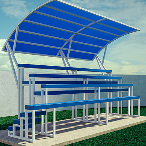 Fabricación e instalación de gradas metálicas para canchas deportivas