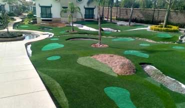 Campo golf pasto sintetico