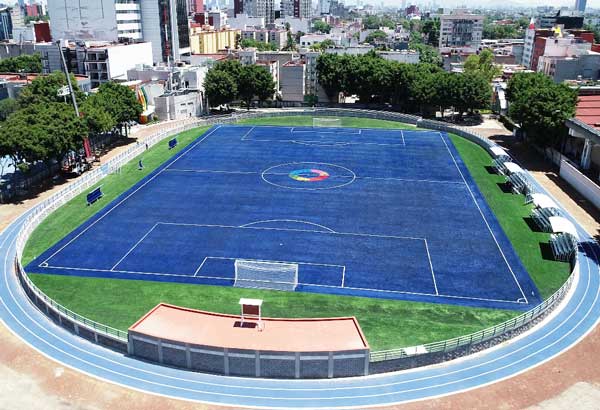 Cancha de futbol soccer pasto sintetico