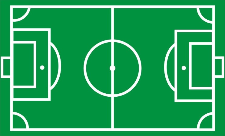 como se divide la cancha de futbol
