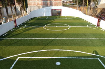 Instalacion cancha futbol rapido pasto sintetico