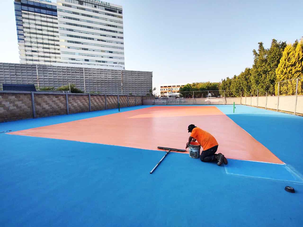 Pintura para Canchas Deportivas, Tenis y Basquetbol con Acabado Antiderrapante